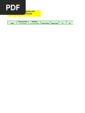 Forex Trading Journal