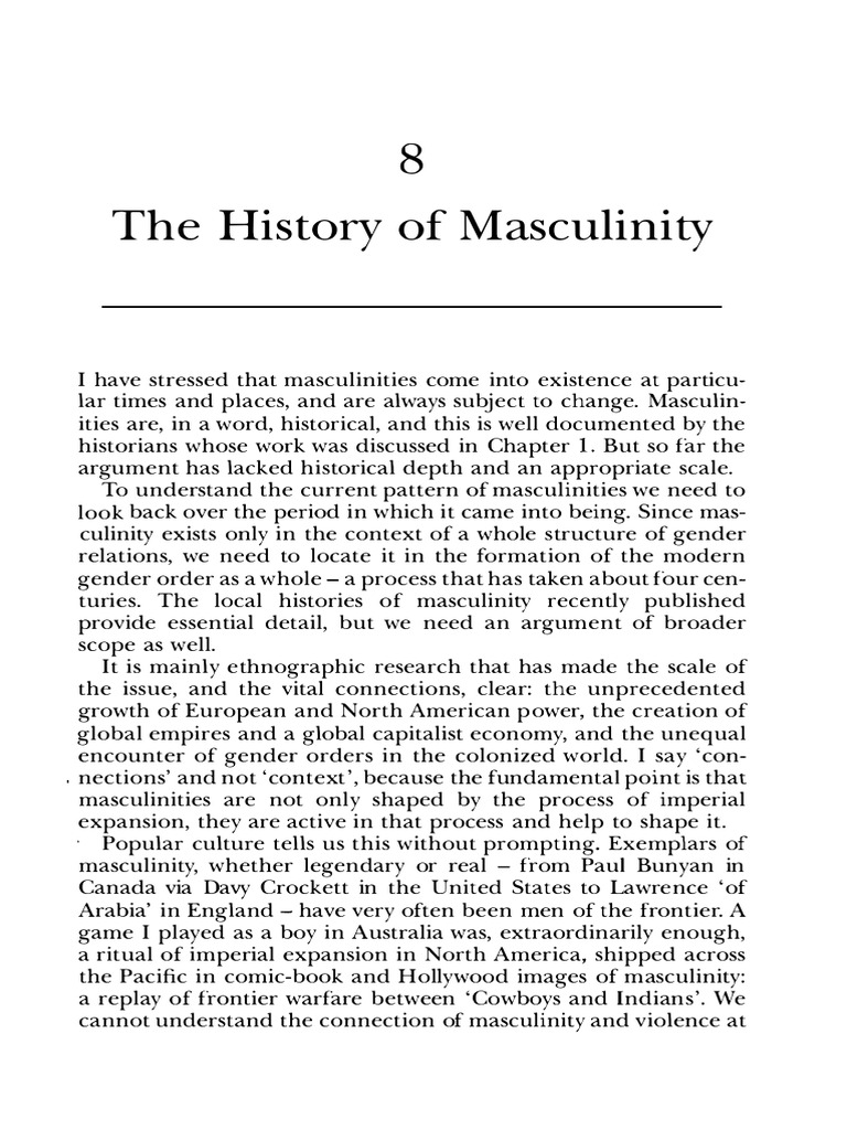 Connell | PDF | Masculinity | Gender