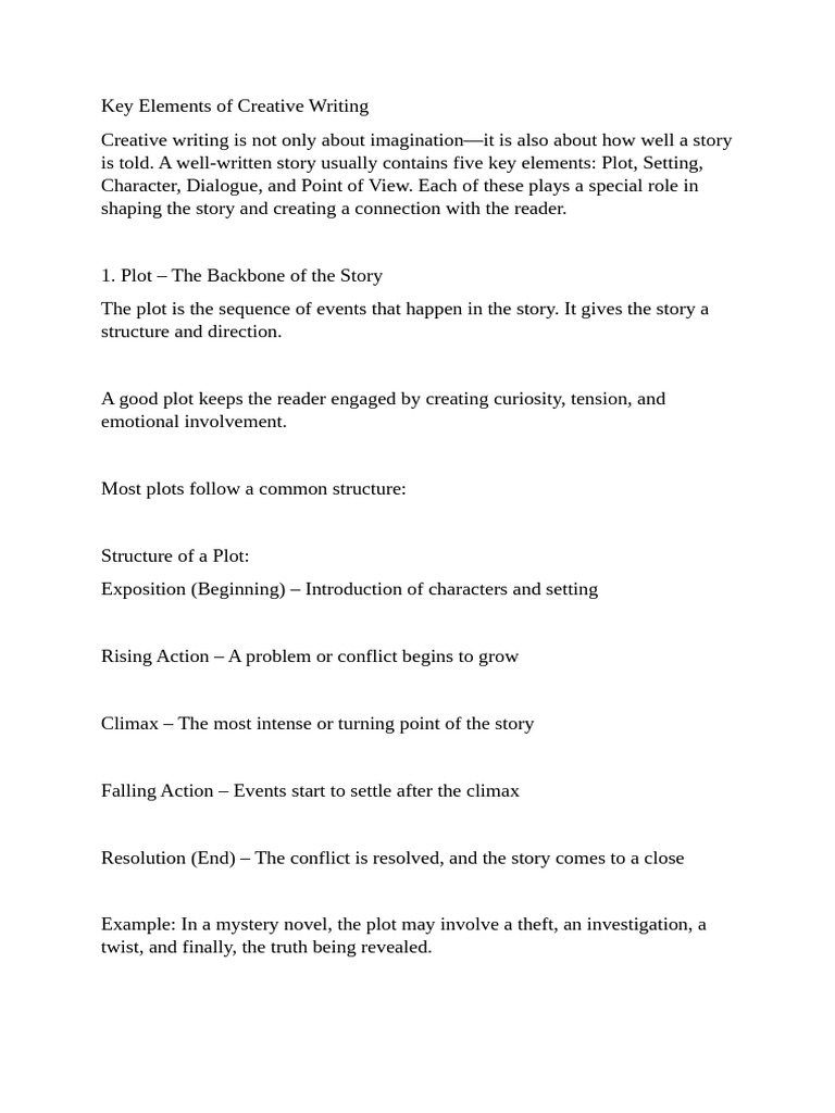 Unit2 Creative Writing | PDF | Narration | Metaphor