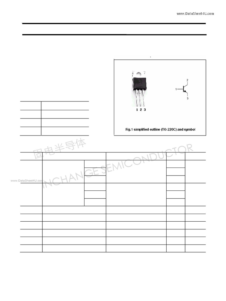 Data Sheet | PDF | Bipolar Junction Transistor | Transistor
