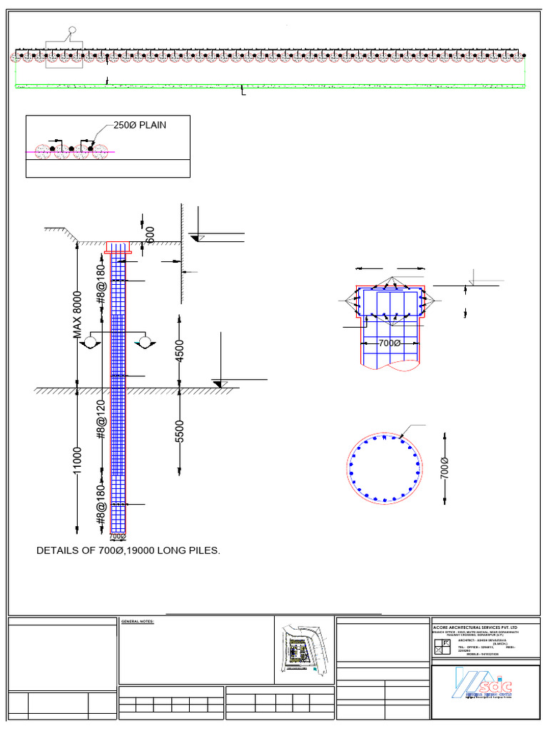 Pile Plan & Details Site Protection of Rajbanshi Hospital-Model | PDF ...
