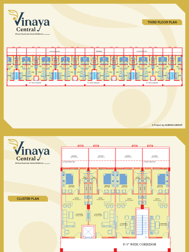 Third Floor & Cluster Plan | PDF