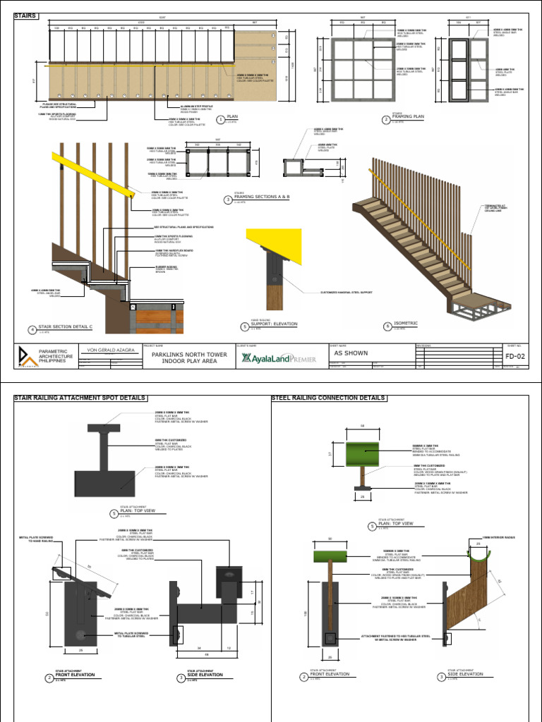 Stairs and Connection Details (Req by Dru) - 18mar2026 | PDF | Screw ...