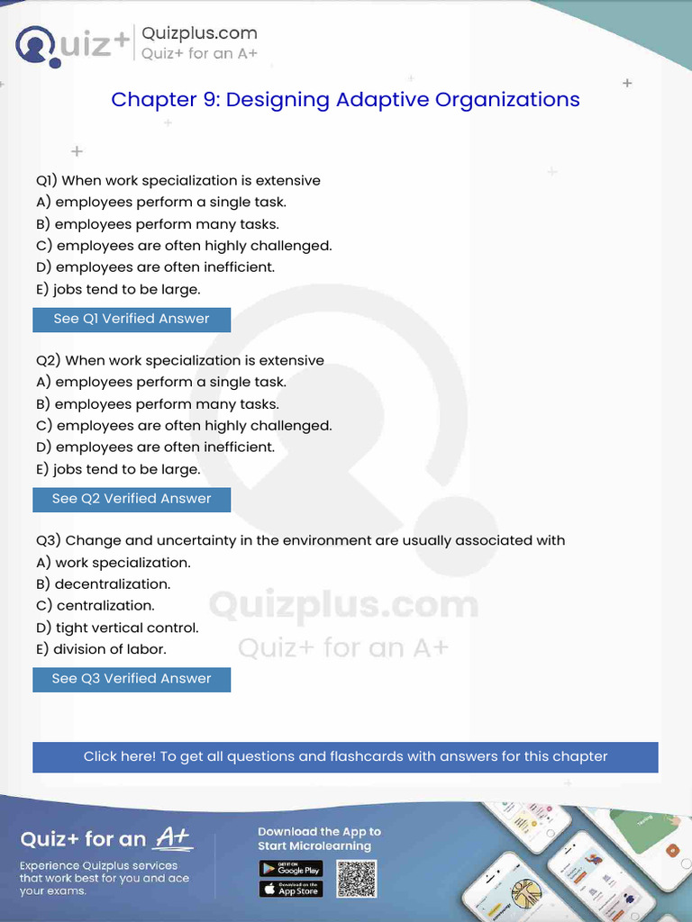 When Work Specialization Is Extensive | PDF | Recruitment | Business