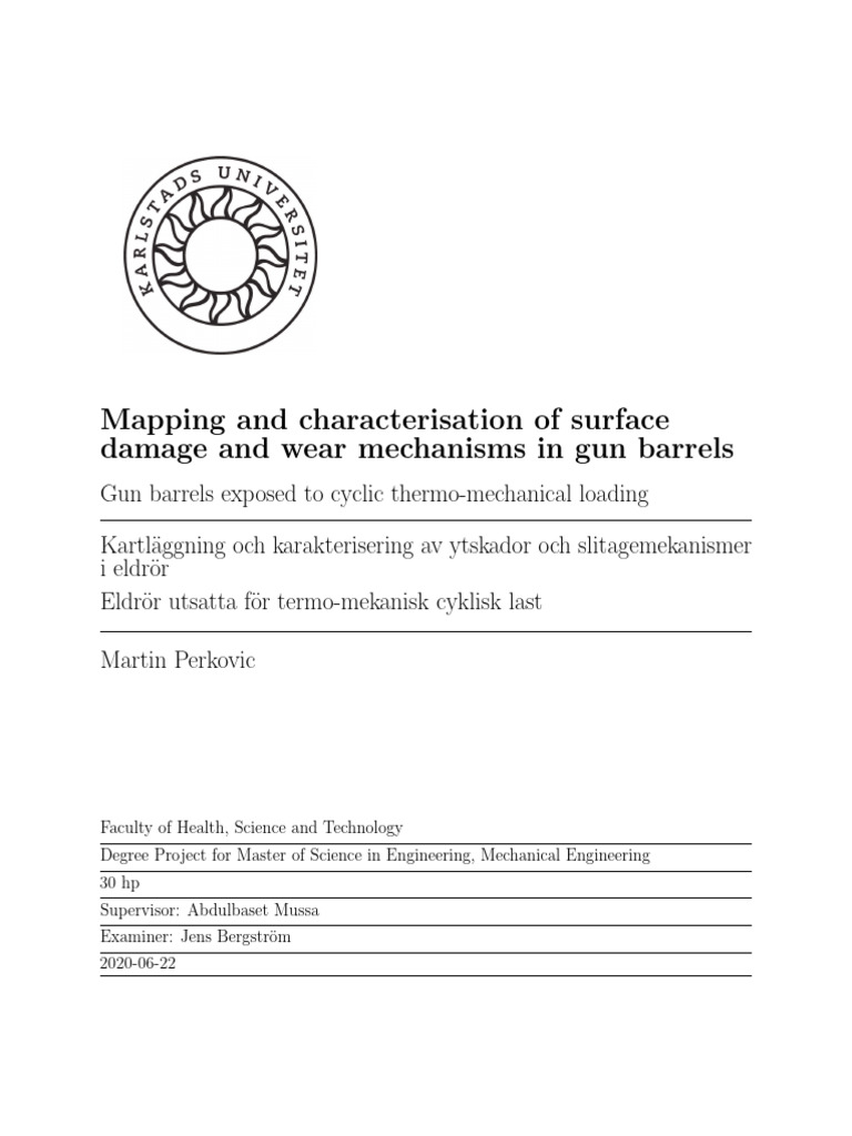 Mapping and Characterisation of Surface Damage and Wear Mechanisms in ...