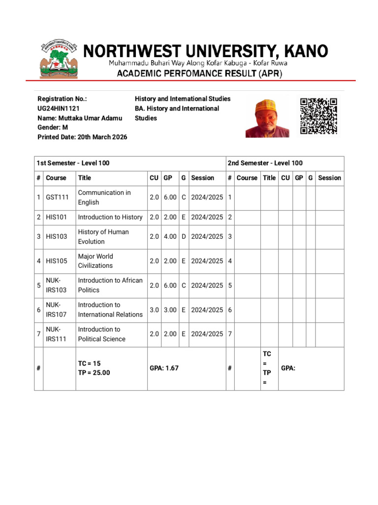 MyNWU Portal - Student Dashboard | PDF