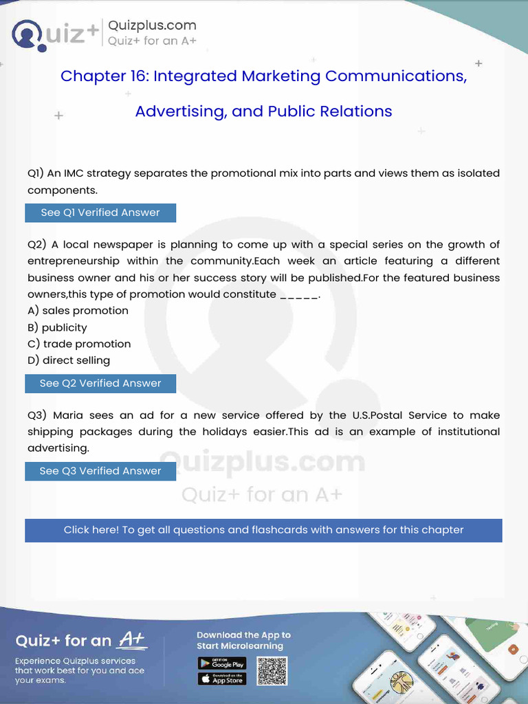 An Imc Strategy Separates The Promotional Mix Into Parts and Views Them ...