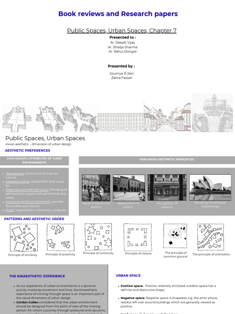 Public Spaces, Urban Spaces | PDF | Space | Aesthetics
