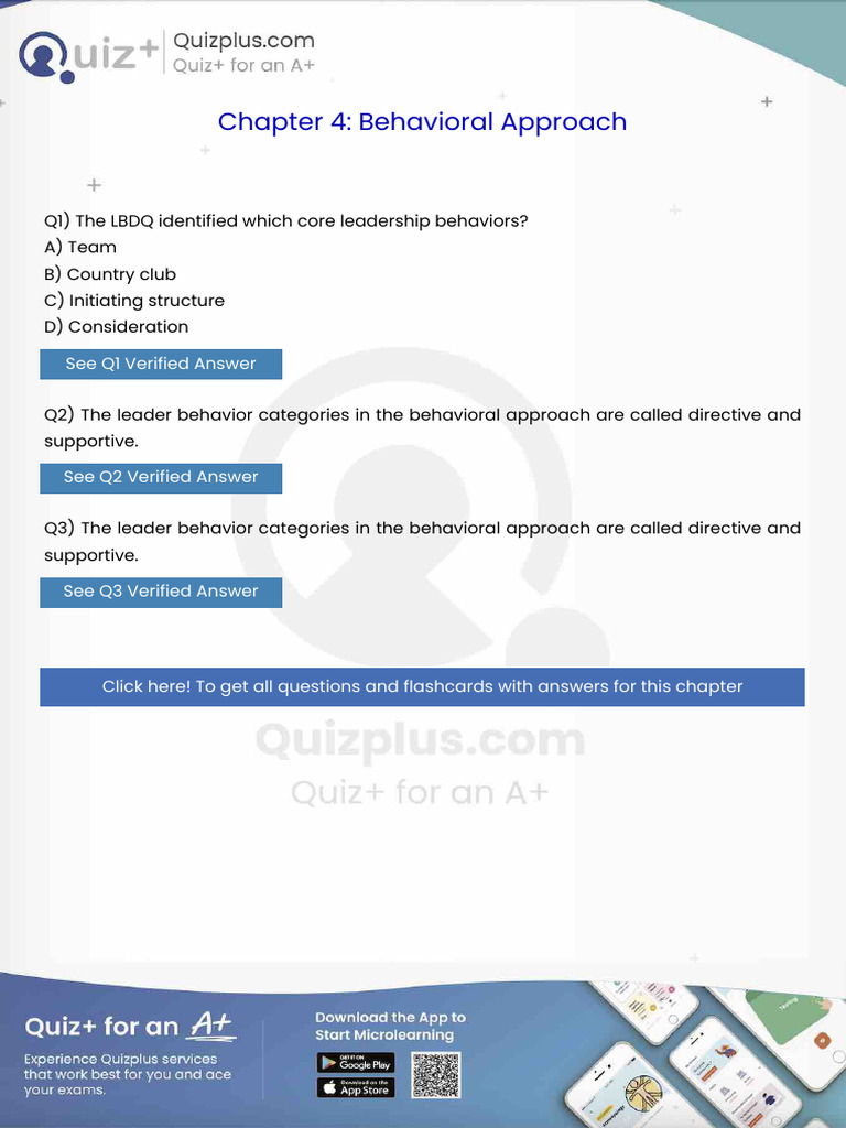 The LBDQ Identified Which Core Leadership Behaviors | PDF | Leadership ...