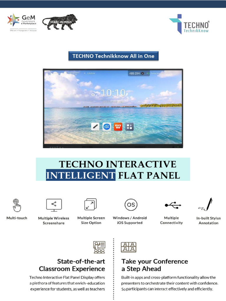Techno Panel Specification | PDF | Display Technology | Video