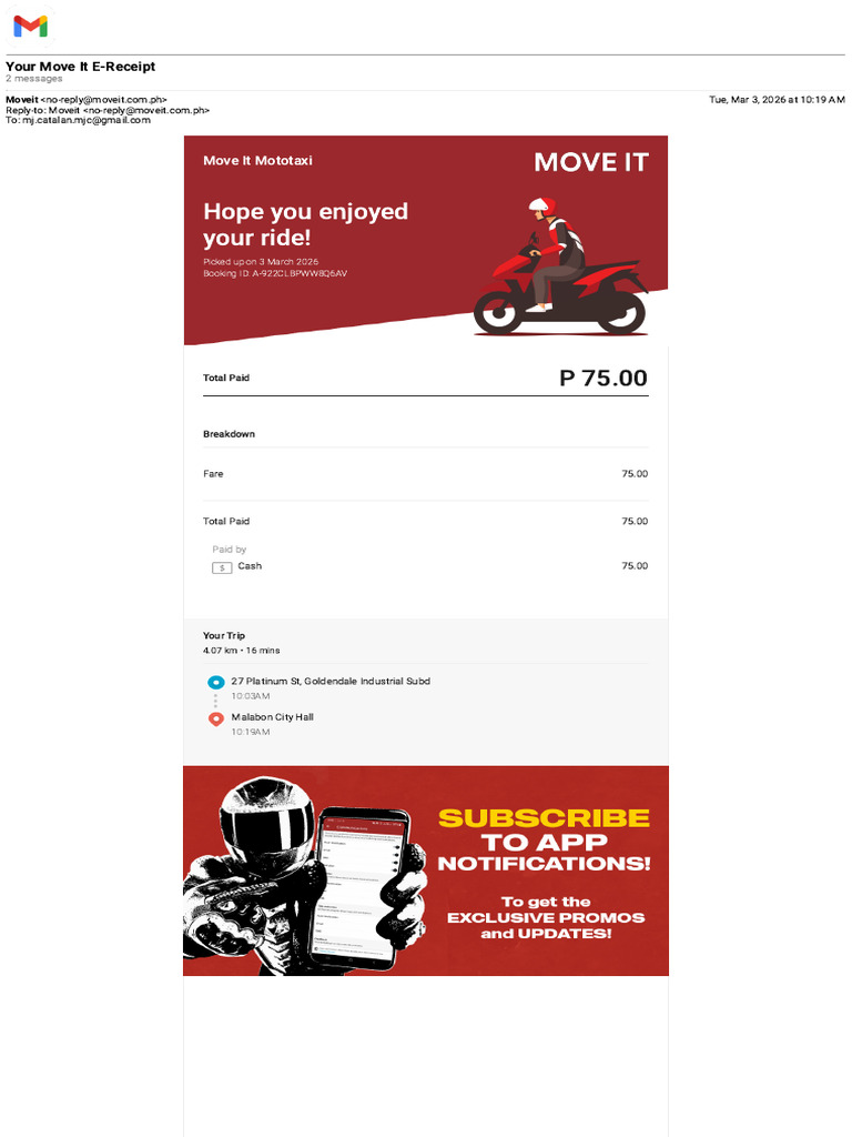03 03 2026 Move It E Receipt | PDF