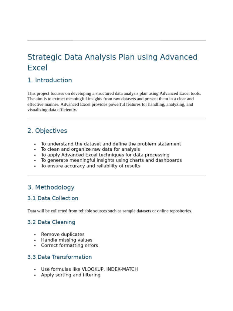 Report Week 1 | PDF | Data Analysis | Microsoft Excel