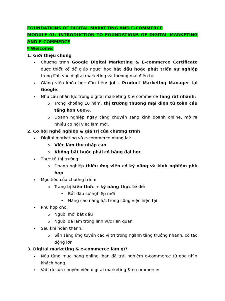 (Gg1) Module 01 | PDF