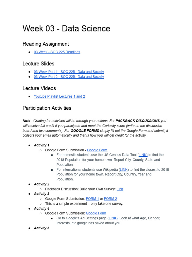 03 Week - Data Science | PDF