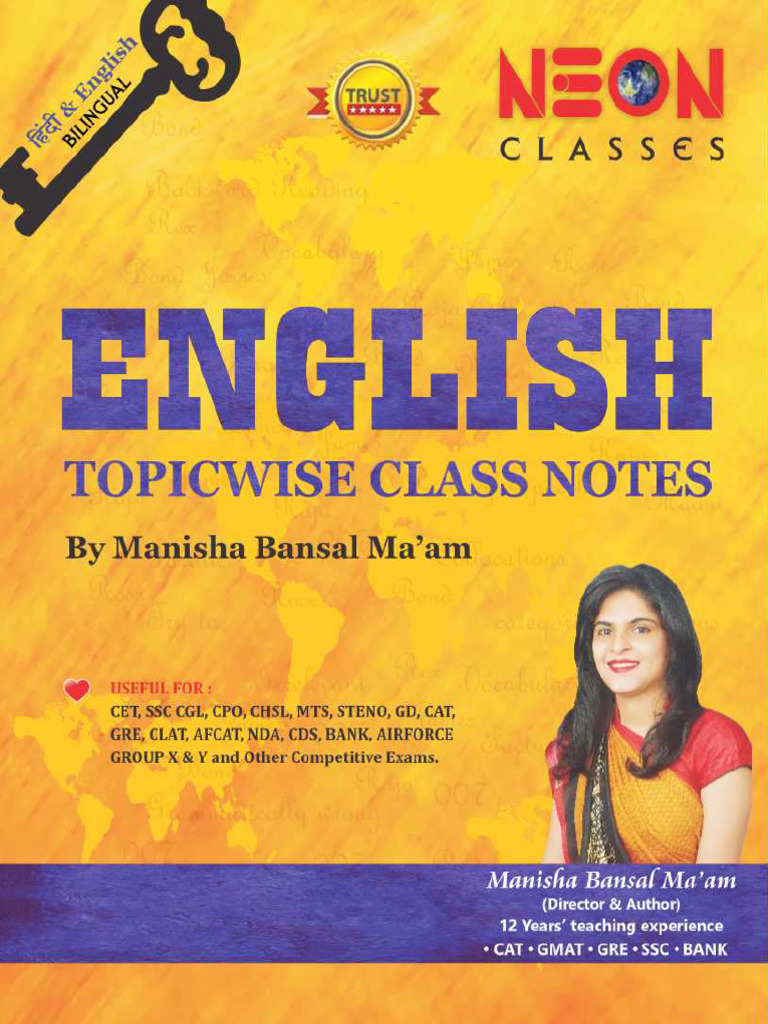 Manisha Bansal Maam Notes PDF | PDF