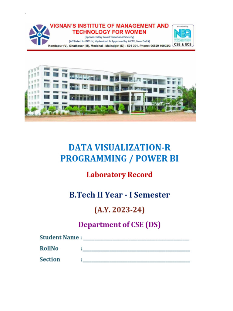 Power Bi Lab Manual-Ds | PDF | Engineering | Artificial Intelligence