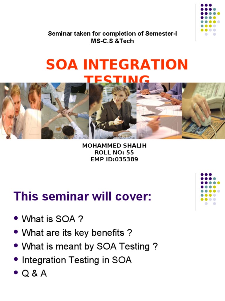 SOA Testing Seminar Overview | PDF | Information Management | Software ...