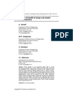 Investigation of benefit of using coal wastes in cement production