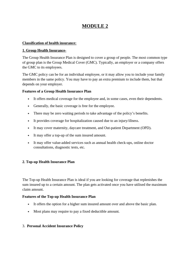 Module 2 | PDF | Insurance | Business