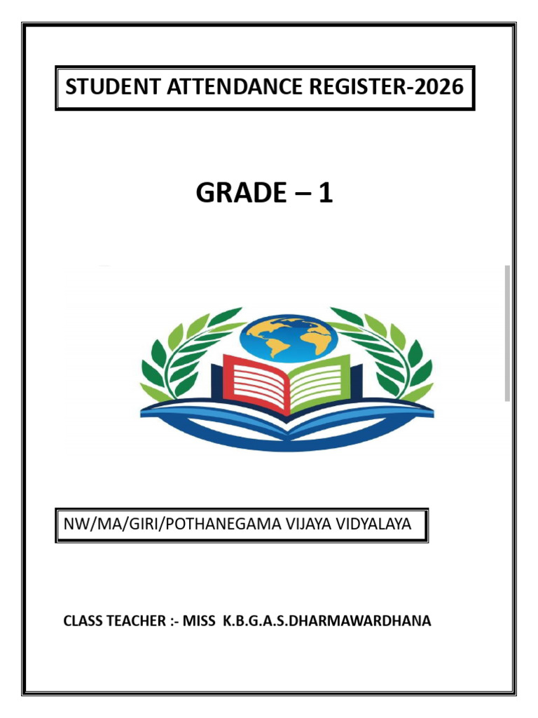 Student Attendance Register | PDF