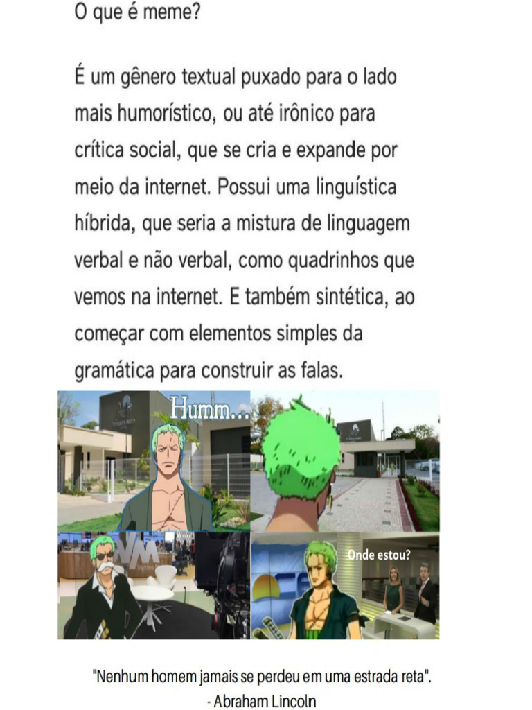 Gênero Textual Meme | PDF