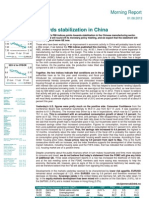 Towards Stabilization in China: Morning Report