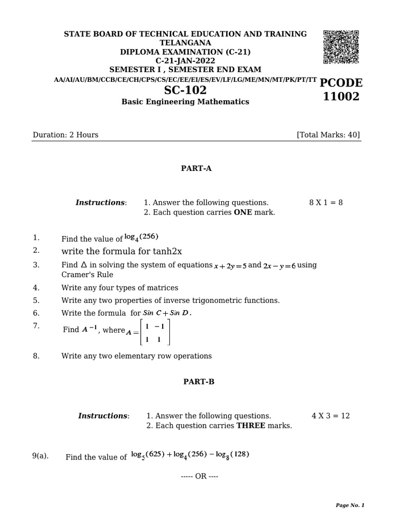 Basic Engineering Mathematics | PDF | Matrix (Mathematics) | Determinant