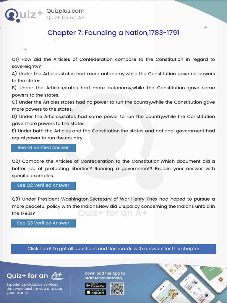 How Did The Articles of Confederation Compare To The Constitution in ...