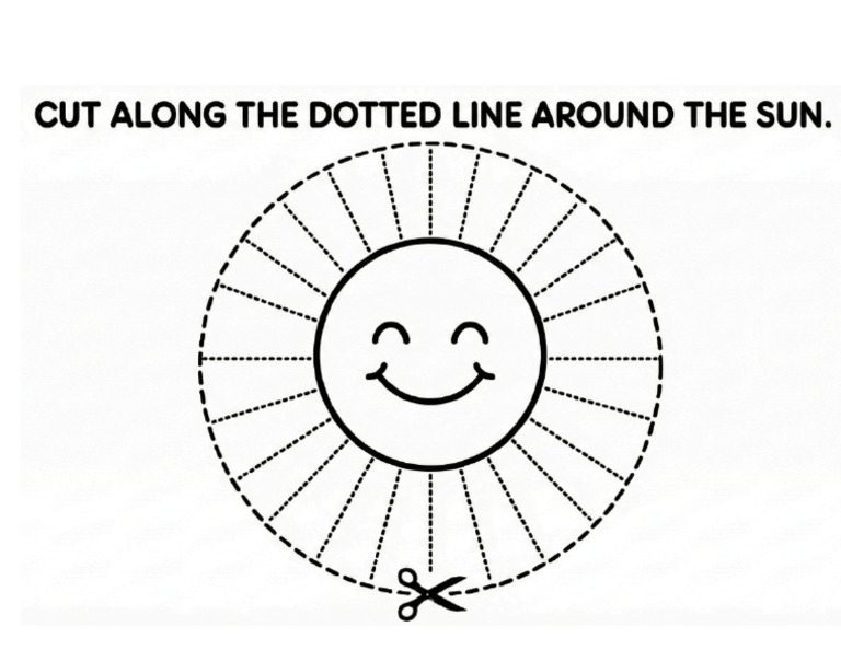 Sun Cutting Activity | PDF