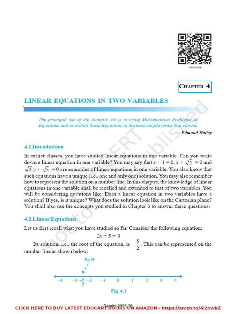 Linear Equations in One Variable | PDF | Equations | Variable (Mathematics)