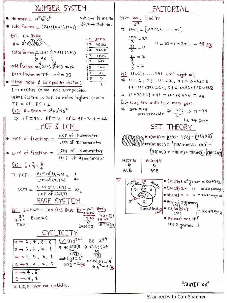 Aptitude Short Notes | PDF