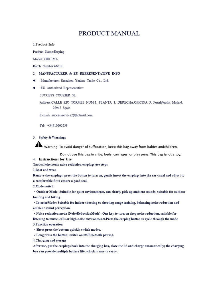 Product Manual | PDF
