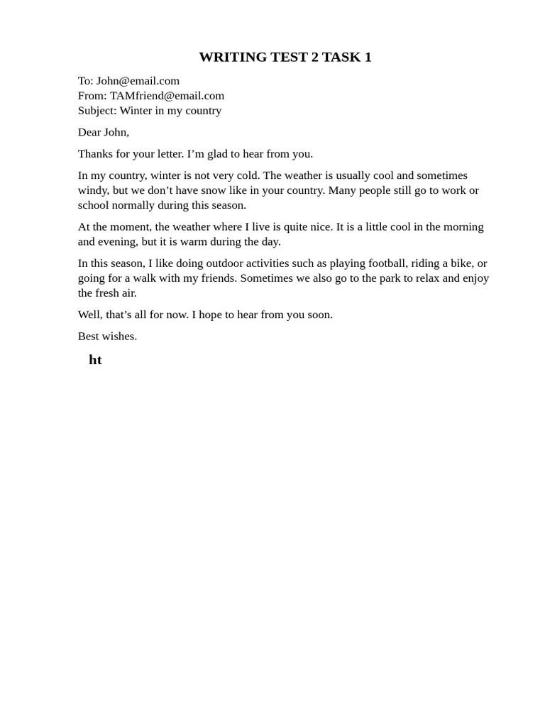 Writing Test 2 Task 1 | PDF