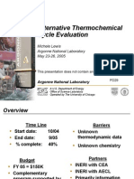 Alternative Thermochemical Cycle Evaluation