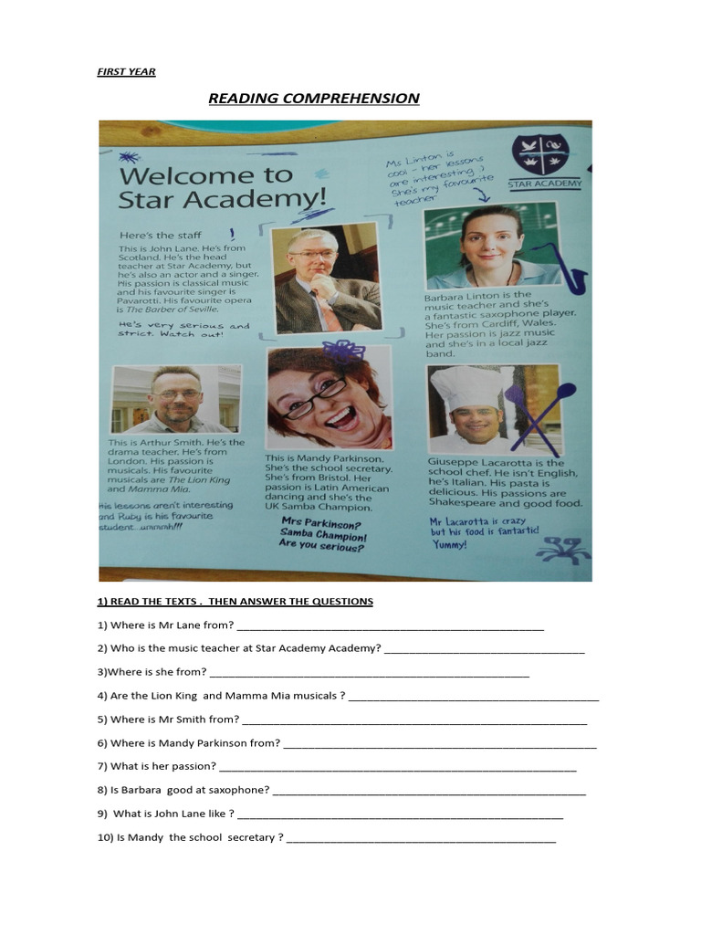 Welcome To Star Academy | PDF