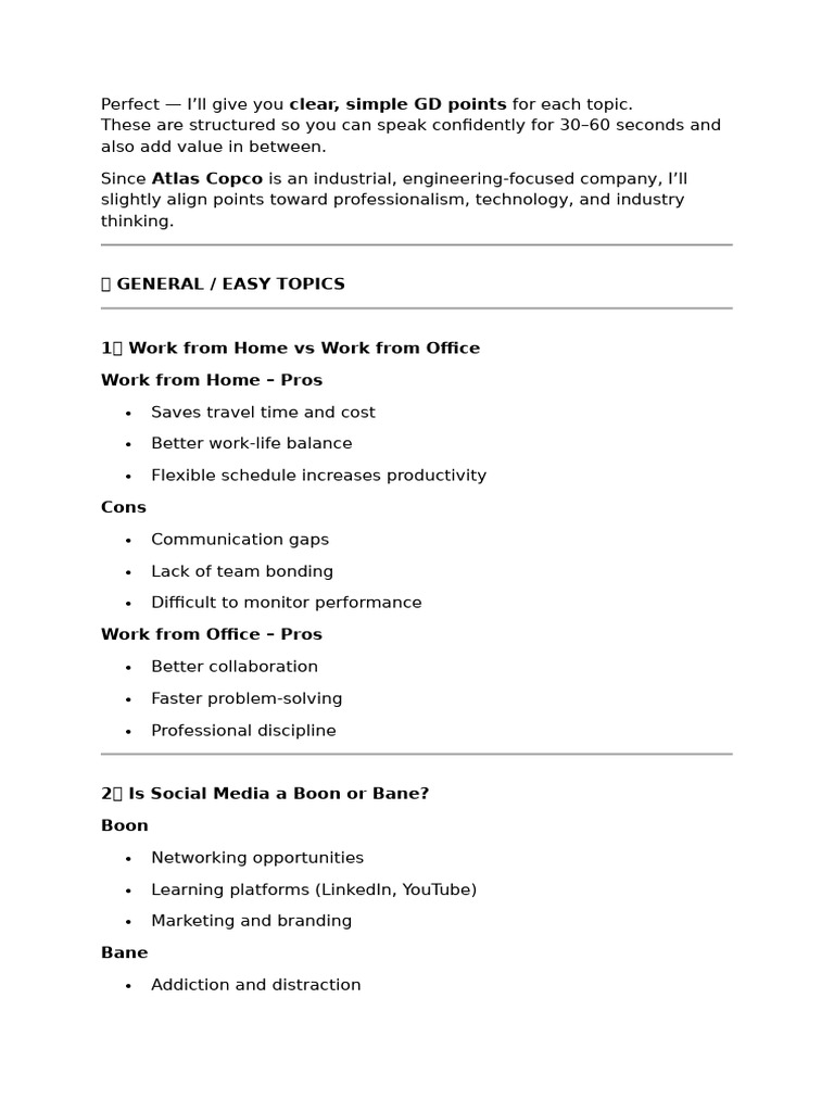 Clear, Simple GD Points | PDF