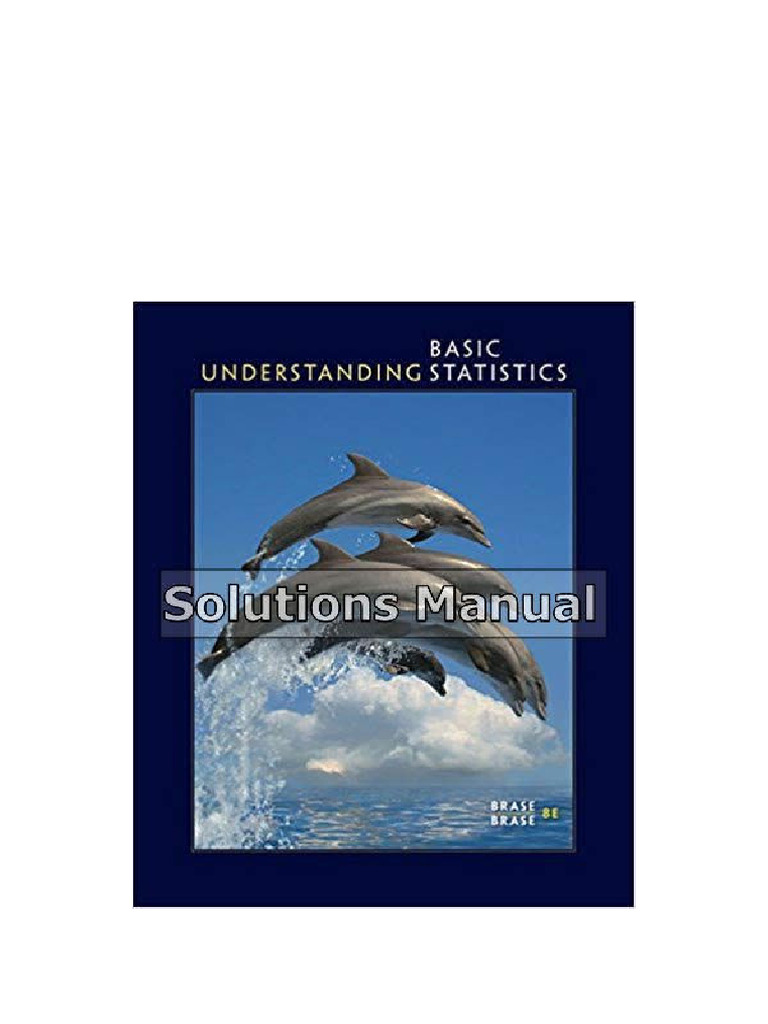 Understanding Basic Statistics Solutions Manaul 8th Edition Charles ...