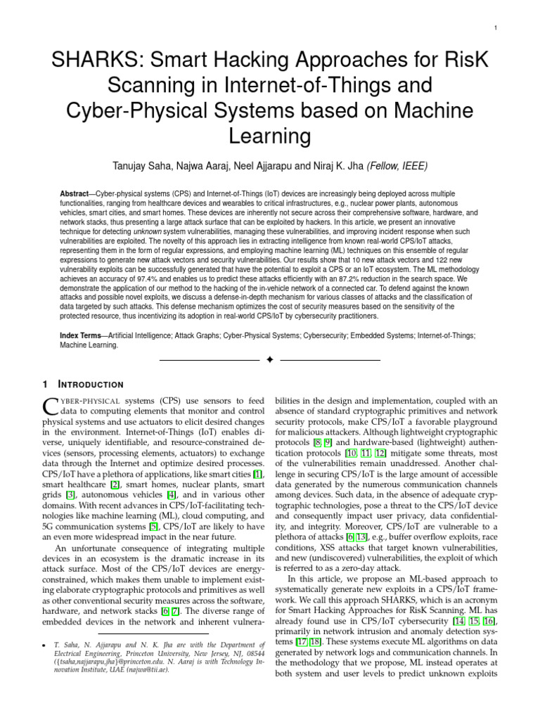 SHARKS - Smart Hacking Approaches For Risk Scanning in Internet-Of ...