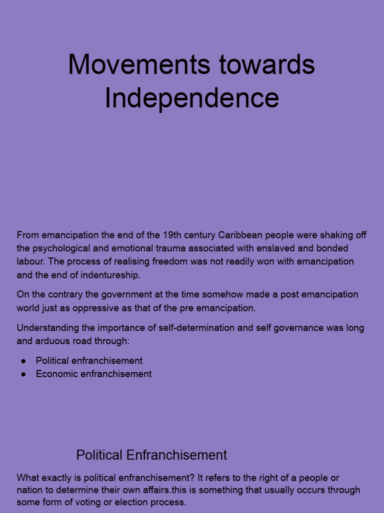 Movements Towards Independence | PDF | Plantation | Cash Crop