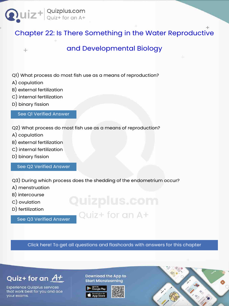 What Process Do Most Fish Use As A Means of Reproduction | PDF