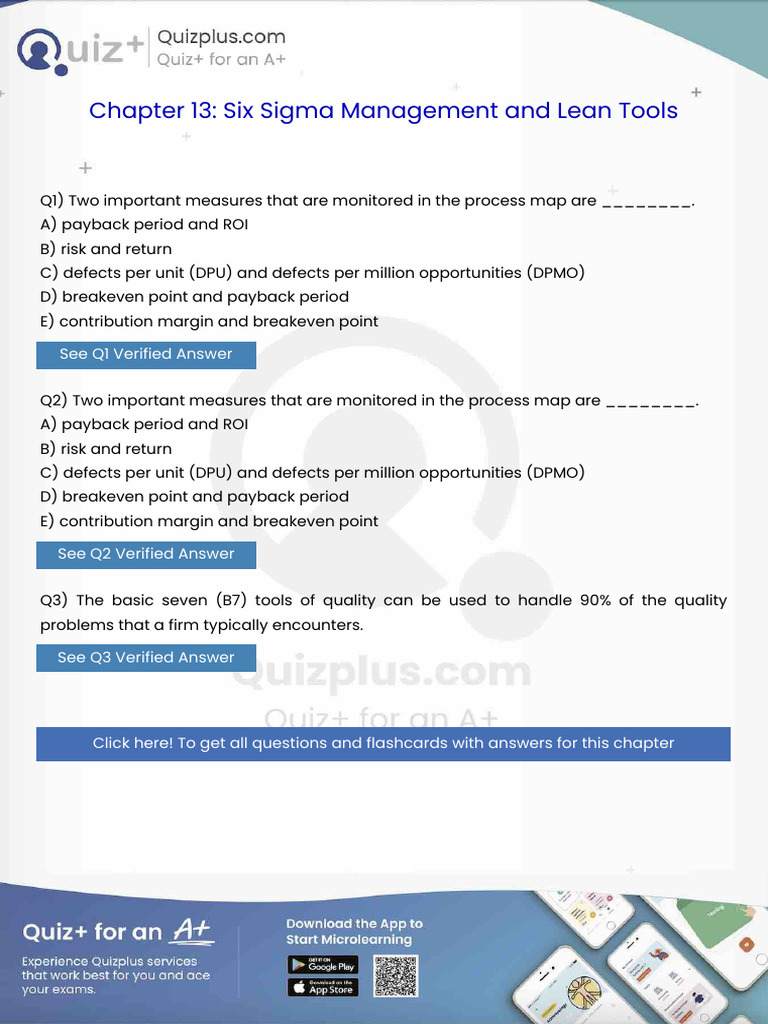 Two Important Measures That Are Monitored in The Process Map Are | PDF