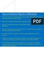 Tips To Perform Pipette Calibration