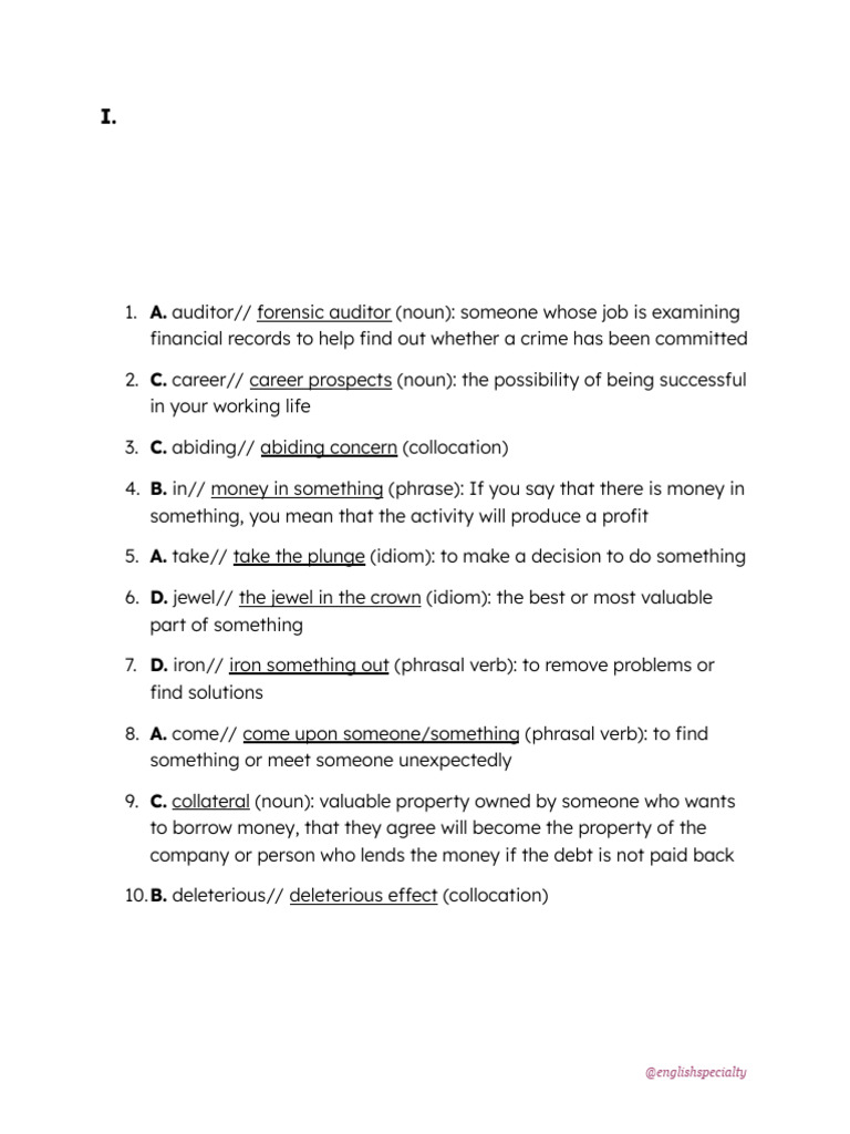 Guided Cloze Answer | PDF