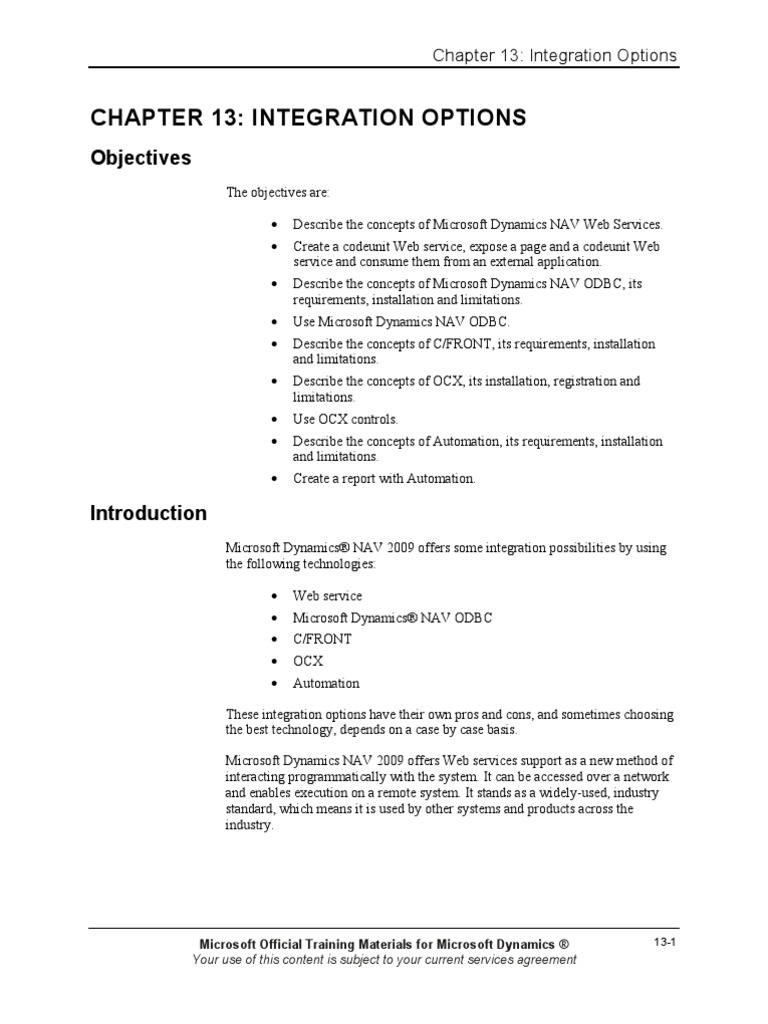 NaV 2009 Web Services | PDF | Microsoft Dynamics Nav | Web Service