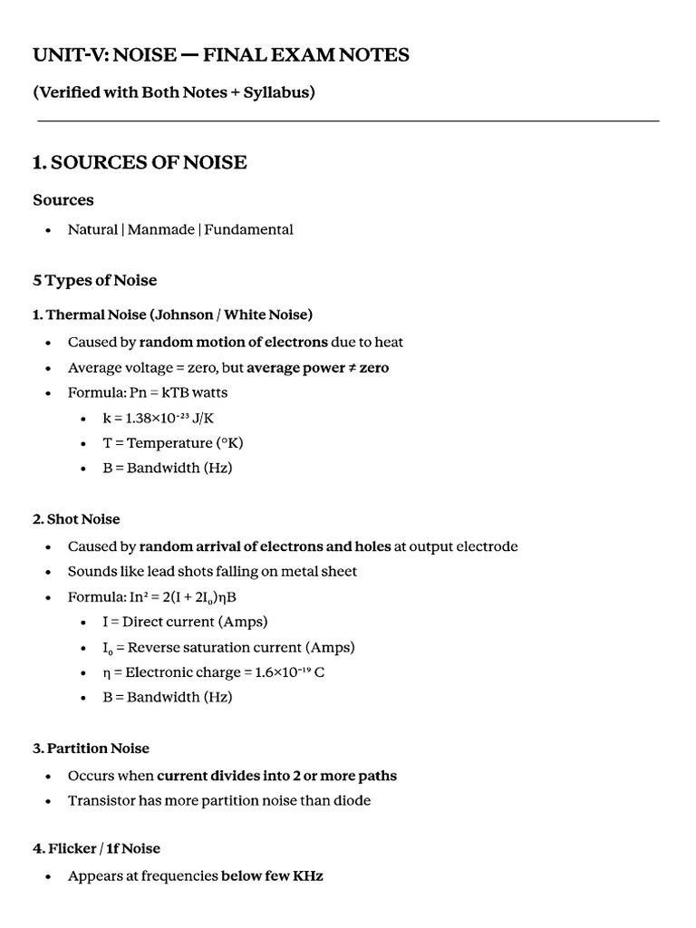 Unit 5 Short Notes | PDF