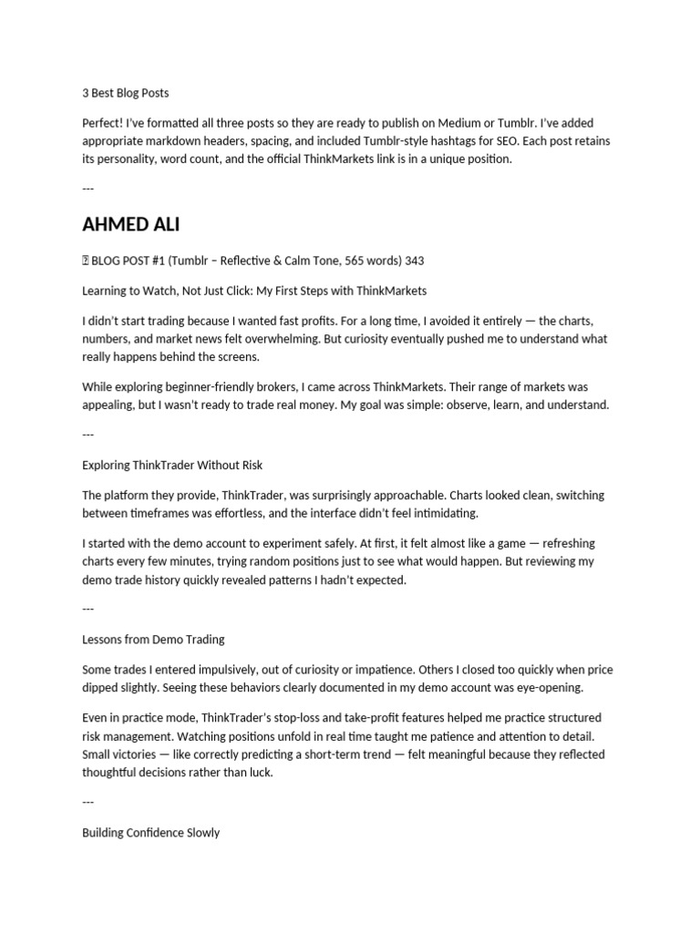 3 Best Blog Posts | PDF