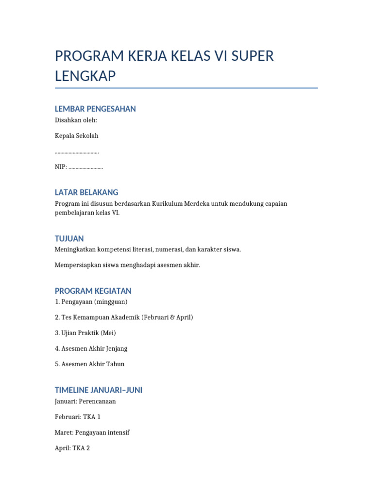 Program Super Lengkap | PDF