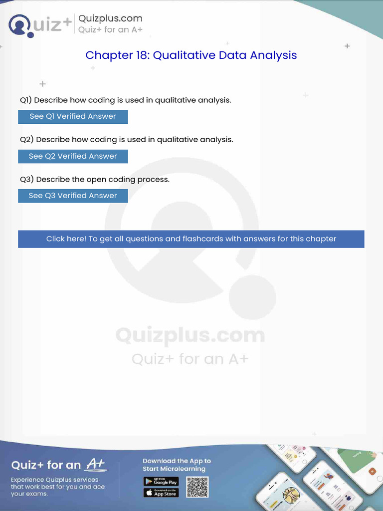 Describe How Coding Is Used in Qualitative Analysis | PDF