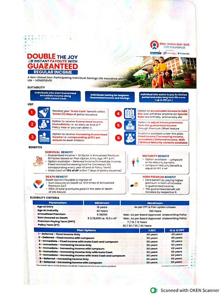 Smart Income Plan | PDF