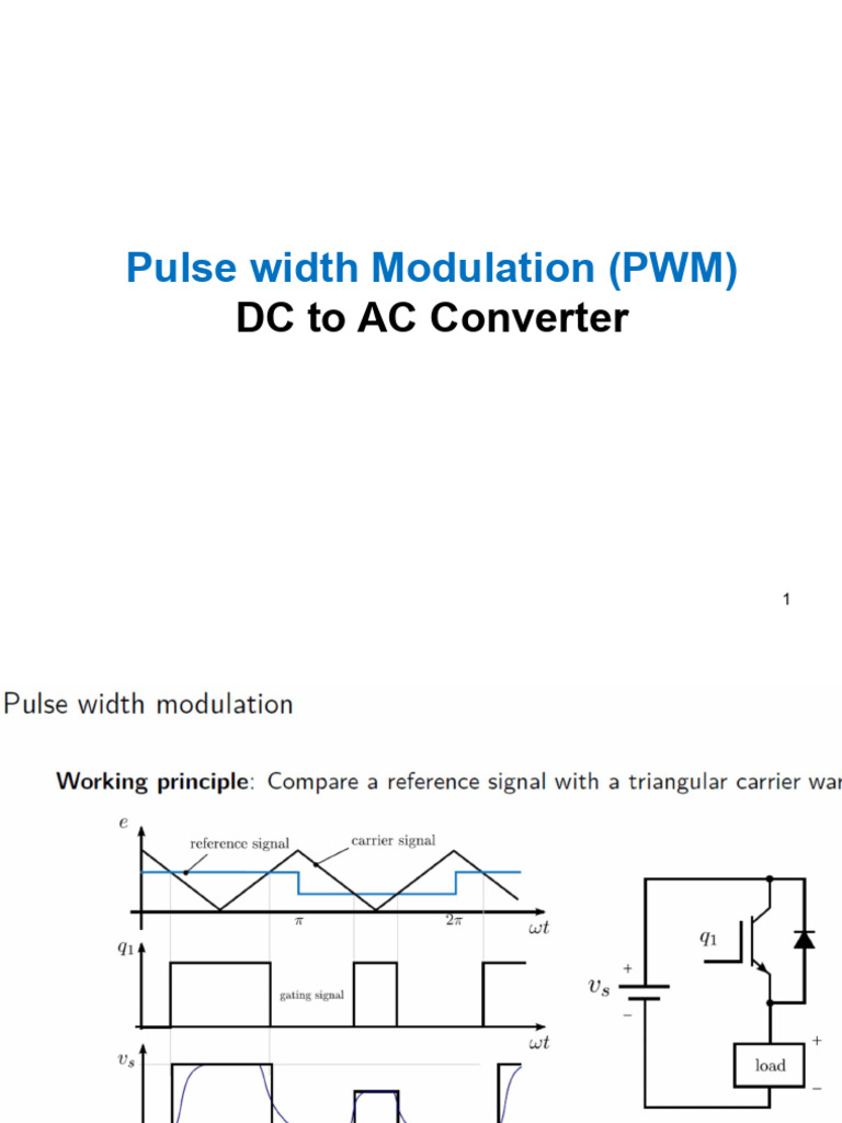 PWM Single Phase DC AC Converter Inverter | PDF